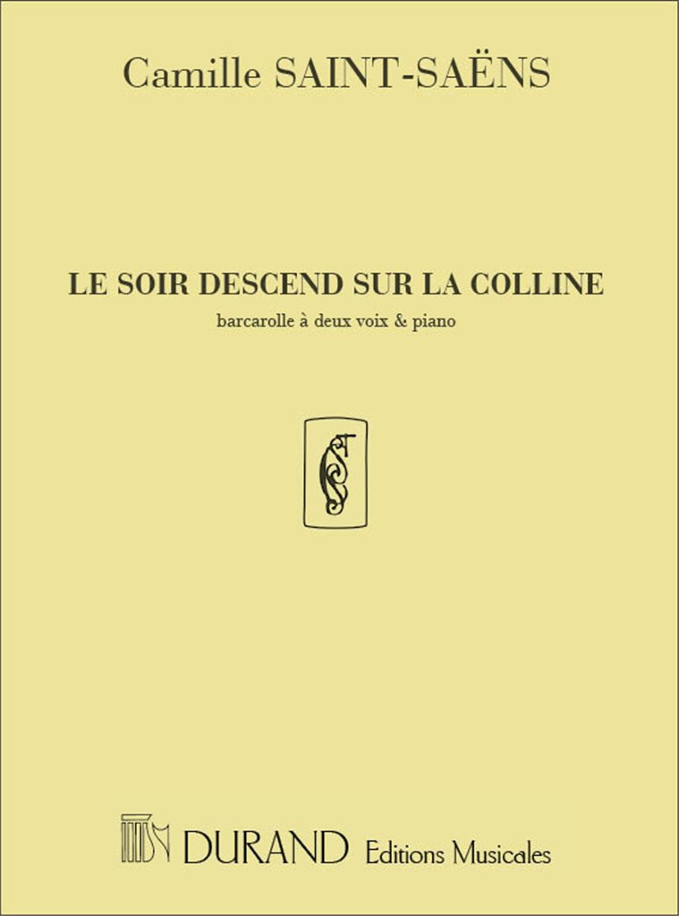 Le Soir Descend...2 Voix-Piano